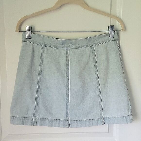 Forever 21 Light Blue Jean Denim Skirt - Size Small - Picture 2 of 12